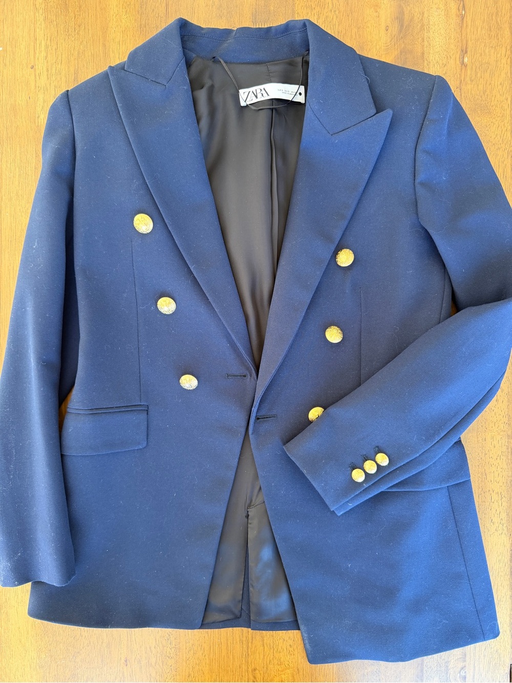 Zara Navy Blazer with Black Lining